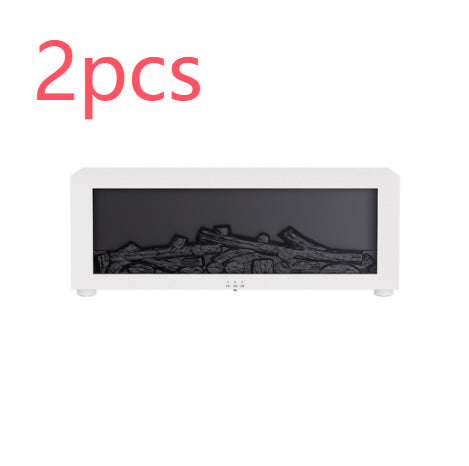 3D Flame Fireplace Humidifier & Aromatherapy Diffuser – 7 Color Ambient LED