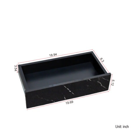 Lucid Glow Modern LED Coffee Table – High Gloss with Remote Control Storage