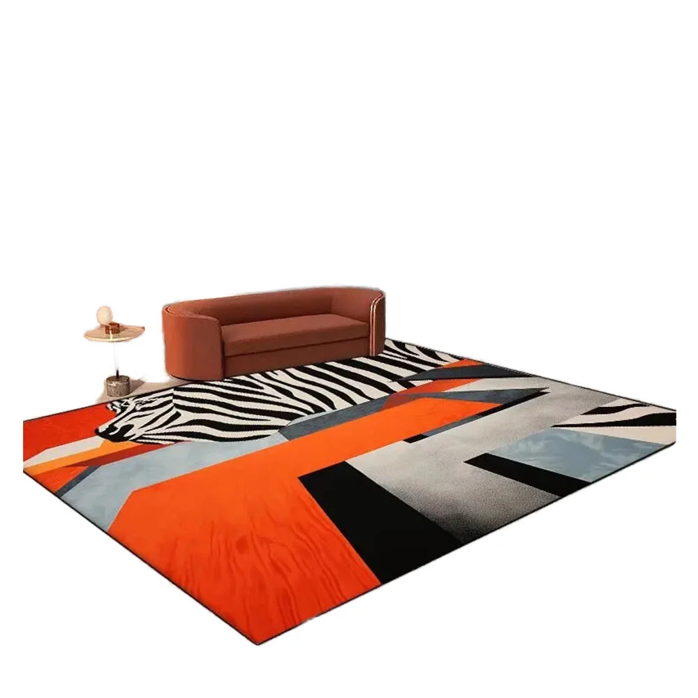 Nordic Abstract Geometric Area Rug – Ultra-Soft 6mm Cut Pile Home Carpet