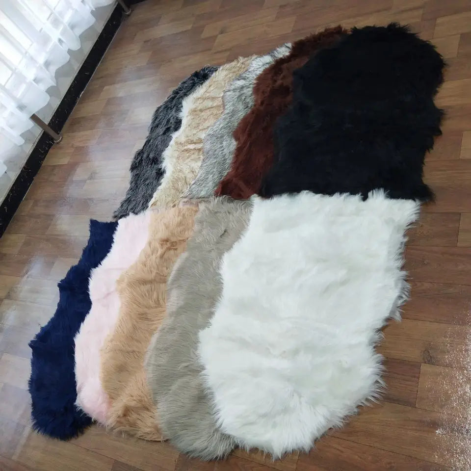 Ultra-Soft Faux Sheepskin Fur Rug – Luxury Accents for Living Rooms & Bedrooms