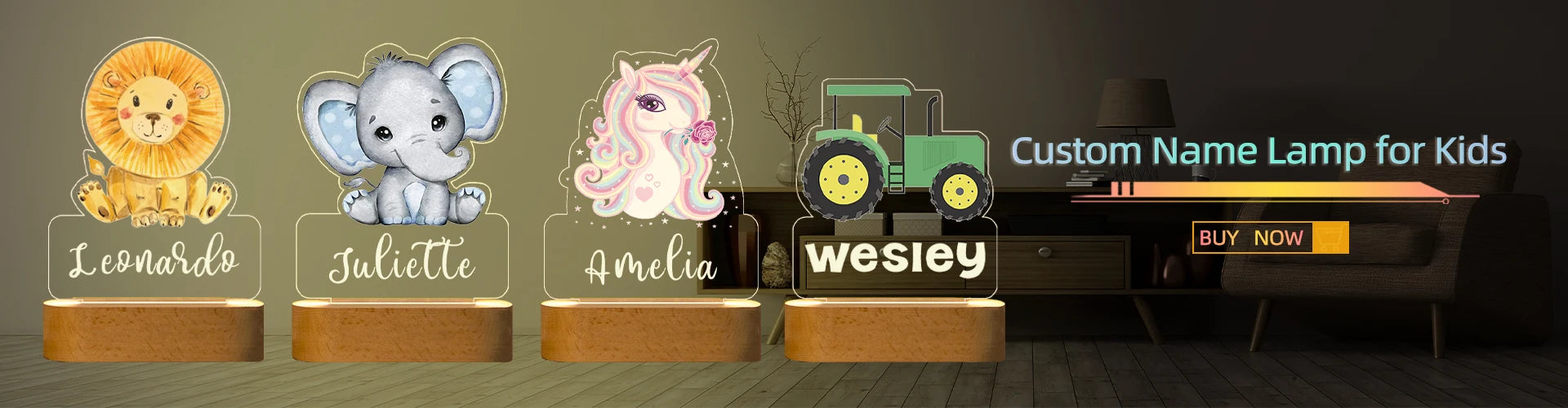 Custom 3D Photo Moon Lamp – Personalized Night Light with Wood Stand