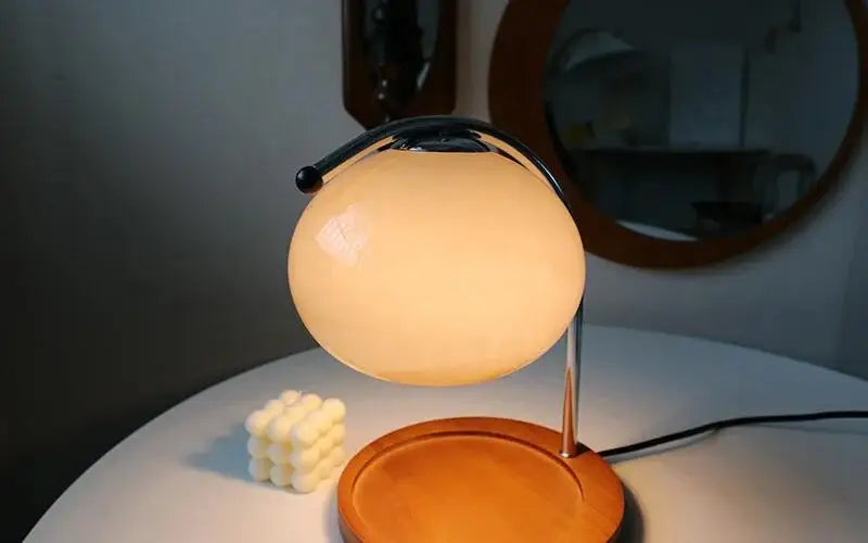 Retro Glass Candle Warmer Lamp – Dimmable Aromatherapy Table Lamp