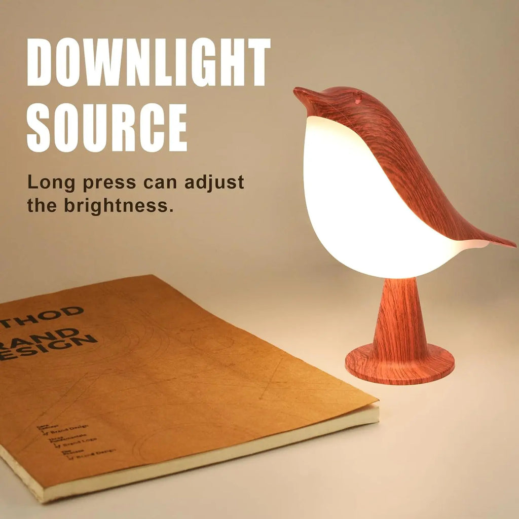Lucent Bird Art Deco Touch Lamp - Cordless & Dimmable