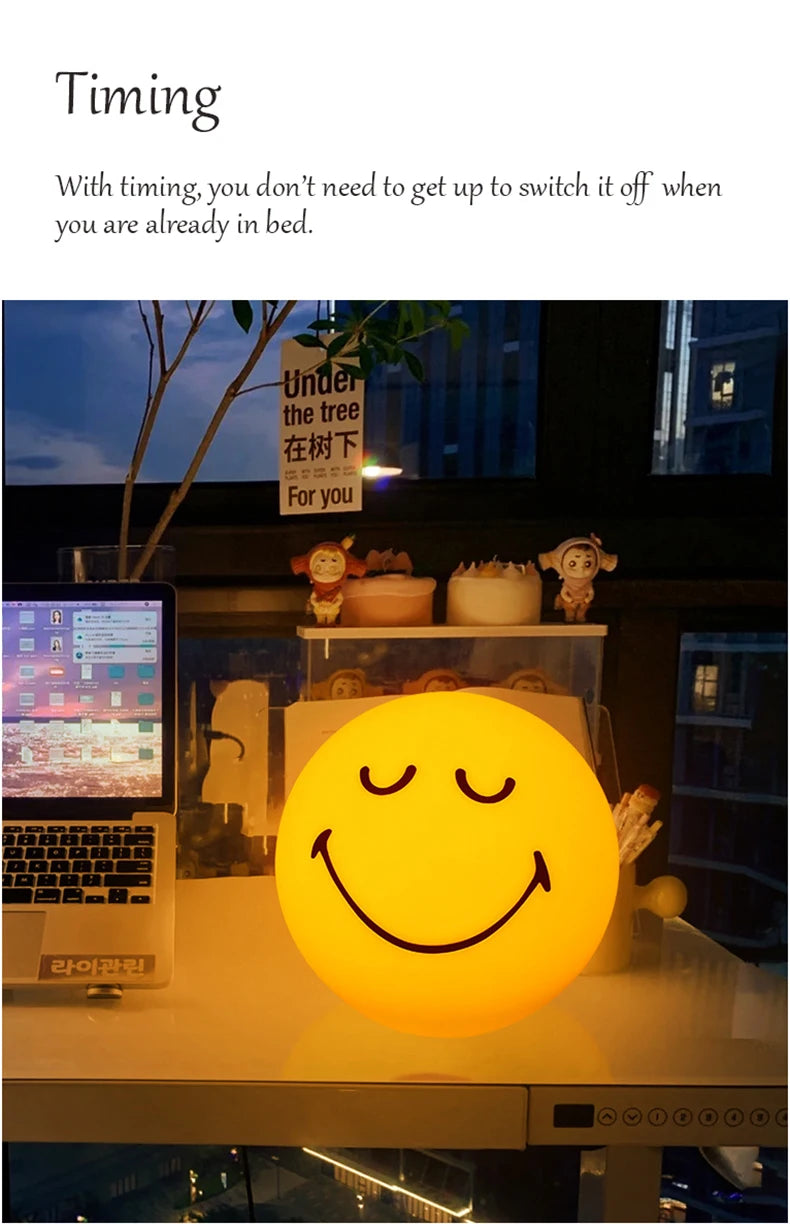 GlowBuddy Smiling Sphere Mood Lamp