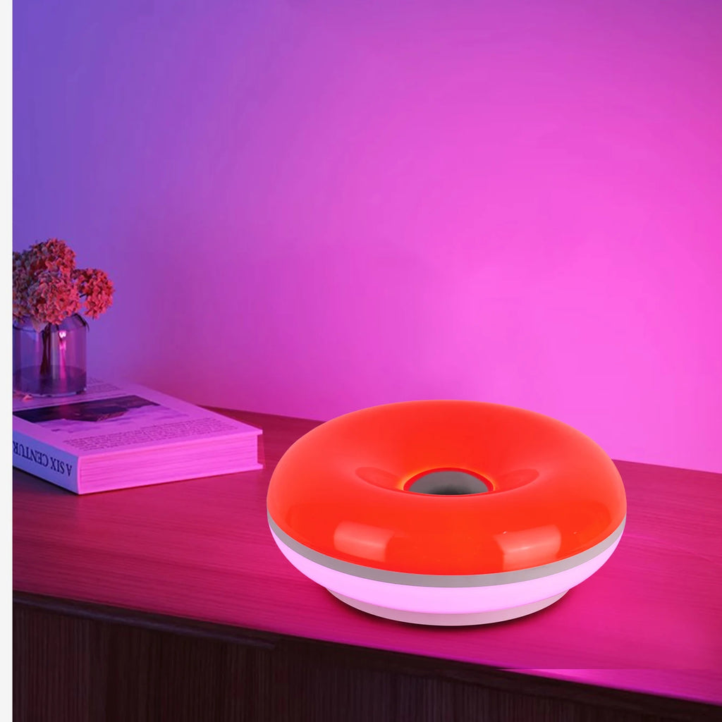 Aura Donut Glass-Style Bauhaus Table Lamp