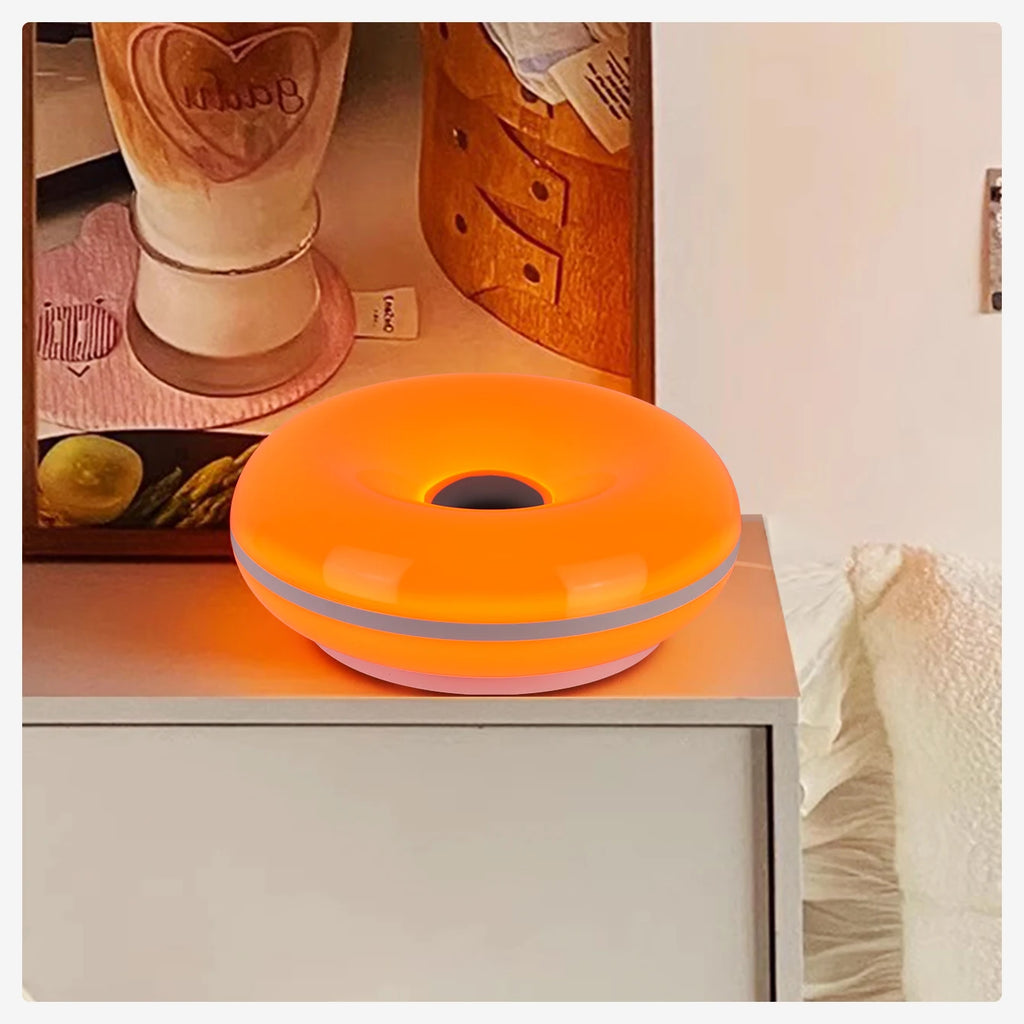Aura Donut Glass-Style Bauhaus Table Lamp