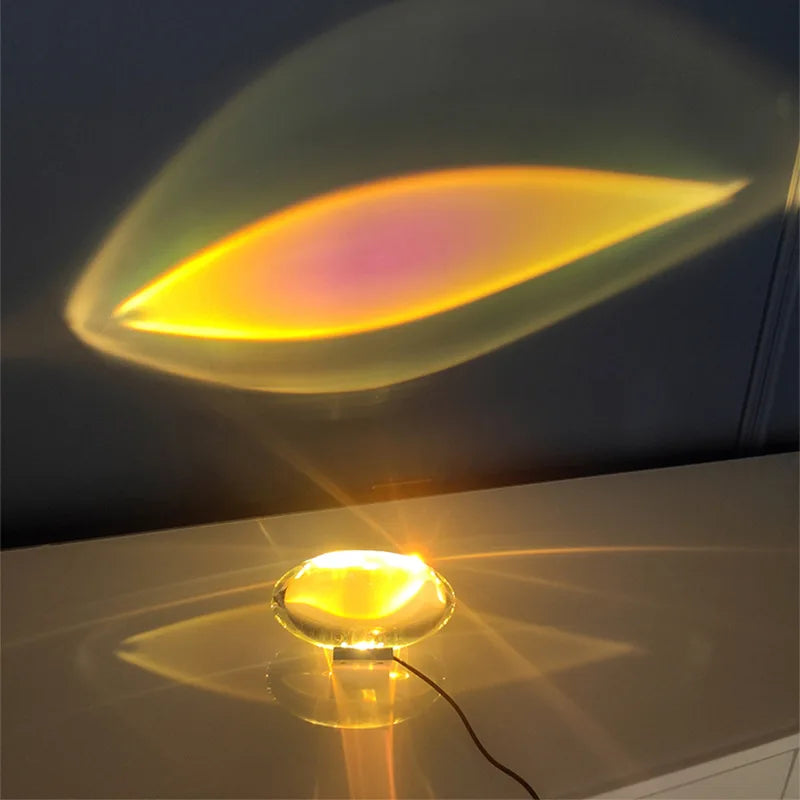 Aura Crystal "Eye of the Sky" Designer Projection Lamp