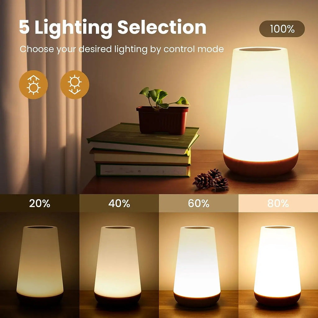 Aura Portable RGB Touch Lamp – 13 Colors & Remote Control
