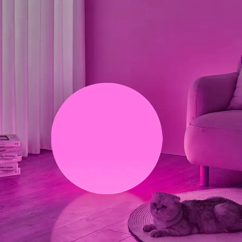 Aura Glow Waterproof RGB Sphere Lamp – 16 Colors & Remote Control