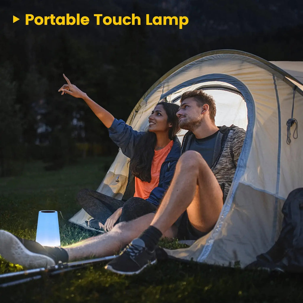 Aura Portable RGB Touch Lamp – 13 Colors & Remote Control