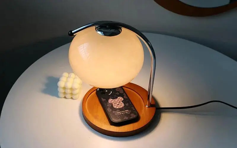 Retro Glass Candle Warmer Lamp – Dimmable Aromatherapy Table Lamp