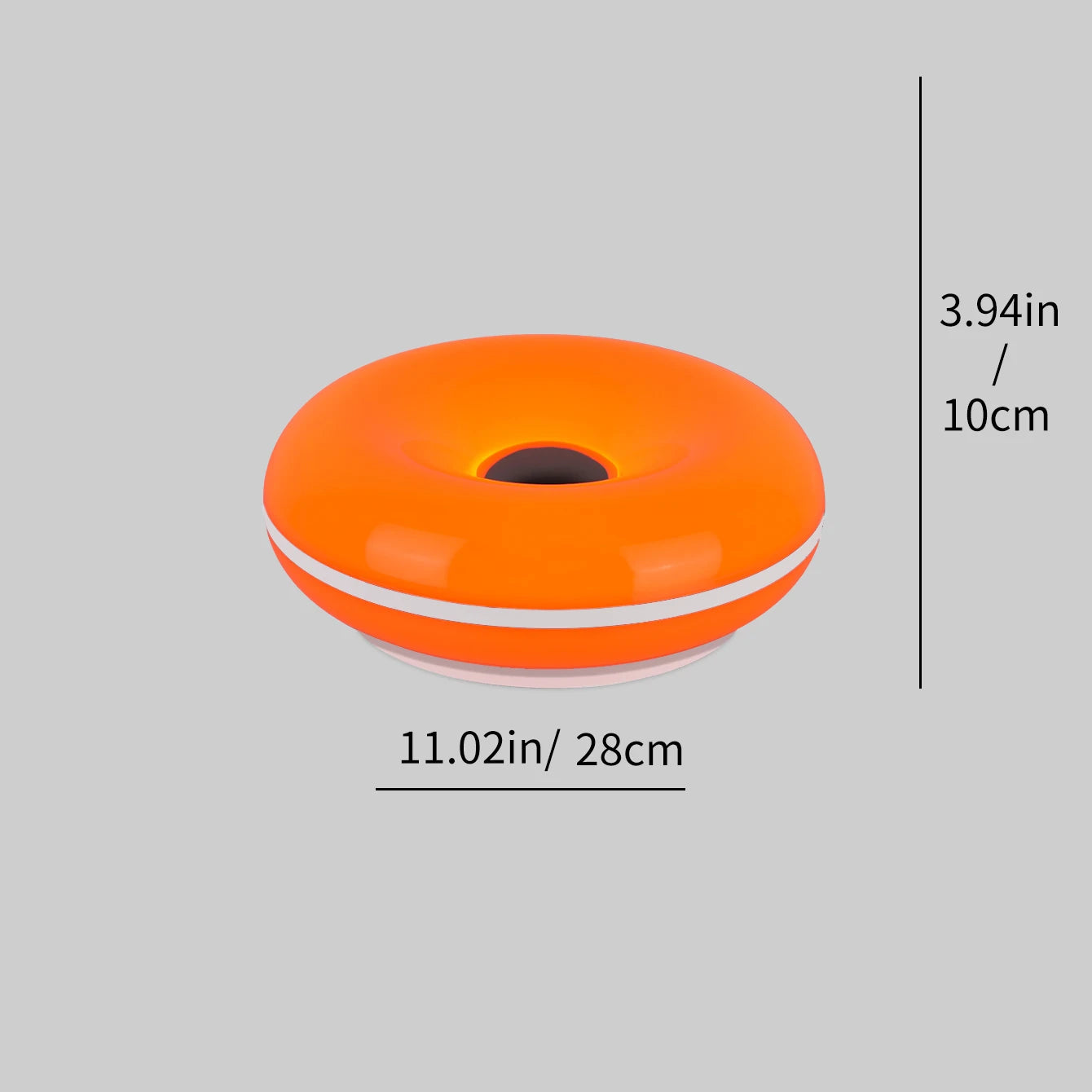 Aura Donut Glass-Style Bauhaus Table Lamp