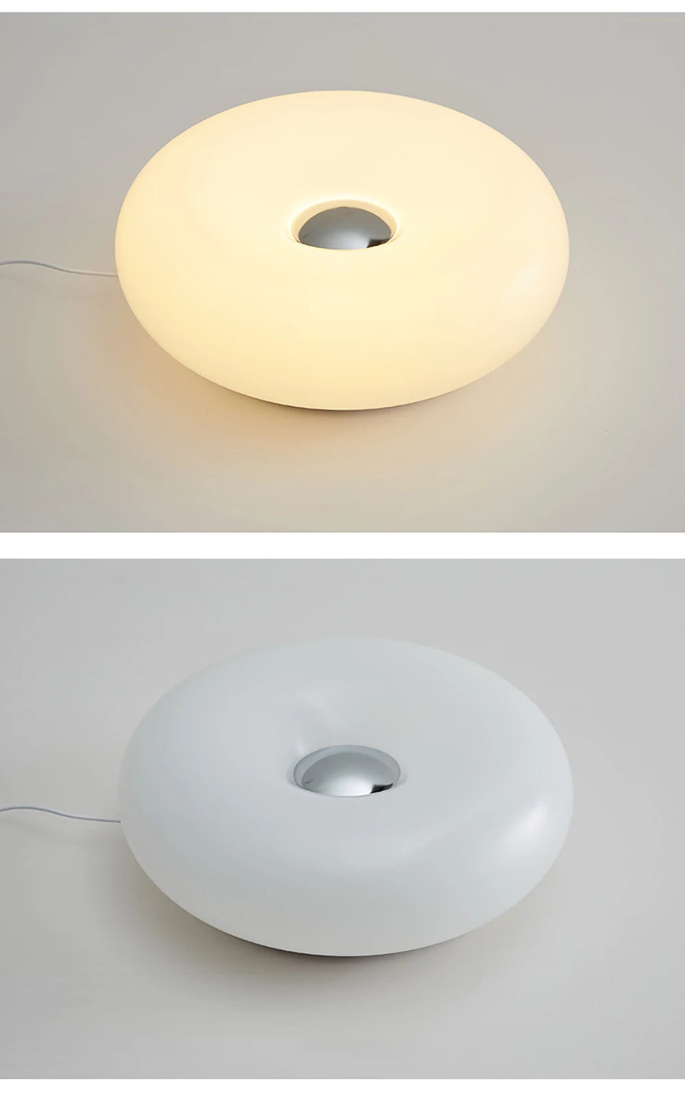 Aura Donut Glass-Style Bauhaus Table Lamp