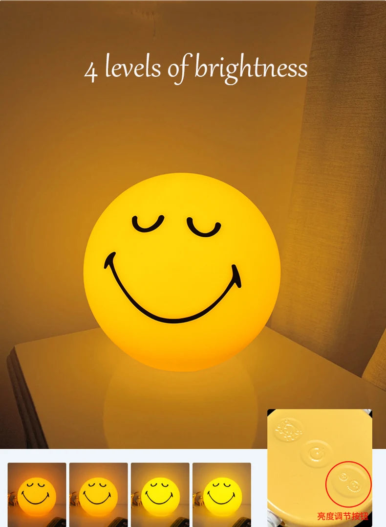 GlowBuddy Smiling Sphere Mood Lamp