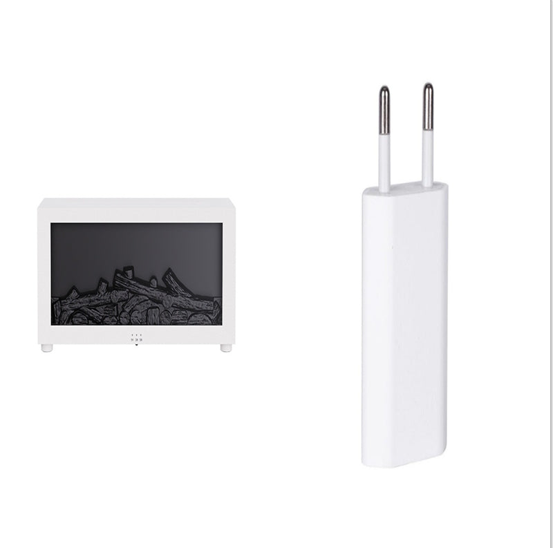 3D Flame Fireplace Humidifier & Aromatherapy Diffuser – 7 Color Ambient LED