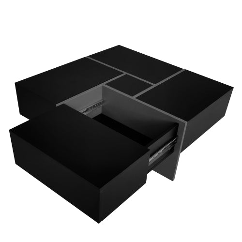 The Quadra-Glide Hidden Storage Coffee Table
