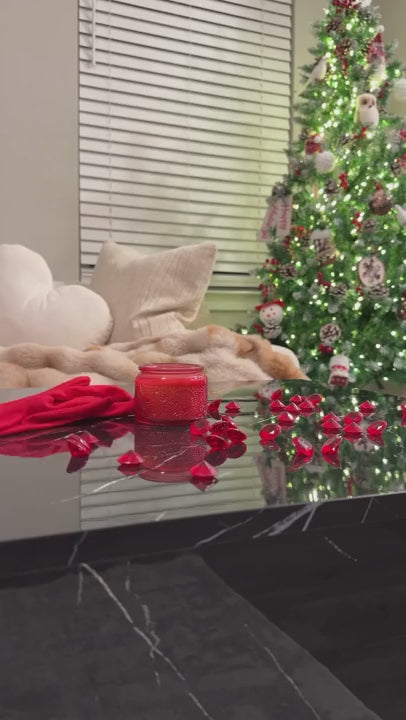 Lucid Glow Modern LED Coffee Table – High Gloss with Remote Control Storage